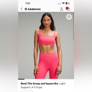 NWT lululemon bend this scoop neck bra